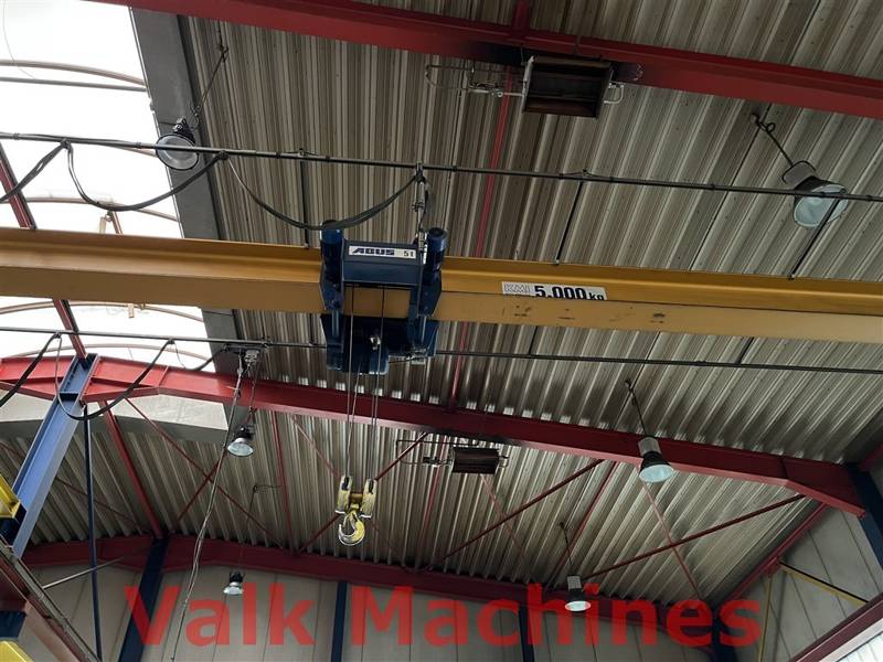 Used overhead crane Abus 5Ton x 11 mtr single girder on stock